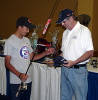 Davis Fleischer accepting his 3rd-place prize. (2008)